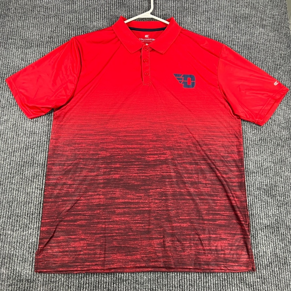 Dayton Flyers Polo Shirt‎ Mens XL Extra Large Red Short Sleeve Football NCAA